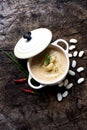 Creamy white bean soup Royalty Free Stock Photo