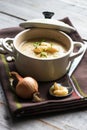 Creamy white bean soup Royalty Free Stock Photo