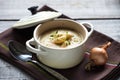 Creamy white bean soup Royalty Free Stock Photo