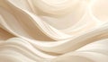 Creamy white and beige abstract flowing forms with smooth curves and soft diffused lighting Royalty Free Stock Photo