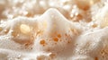 Creamy White Foam Texture Close Up Royalty Free Stock Photo