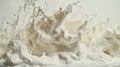 Creamy White Milk Splash Background Royalty Free Stock Photo