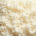 Creamy white sheep wool, luxuriously soft and fluffy texture , soft wool texture, warm Royalty Free Stock Photo