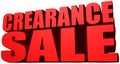 Crearance sale