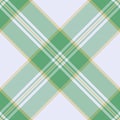 Crease tartan texture check, harvest textile pattern plaid. Design fabric background vector seamless in green and lavender colors