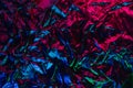 creased foil texture neon background pink blue Royalty Free Stock Photo