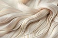 Blonde Ambition: Realistic Hair Texture Flat Lay for Elegant Background