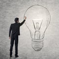 Create a bright idea Royalty Free Stock Photo