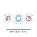 Create company rules loop concept icon