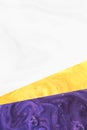 create design with abstract white, yellow and purple paint texture Royalty Free Stock Photo