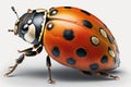 Ladybug sublimation PNG, Ultra High Realistic. ultra high resolution, Isolated on White Background.