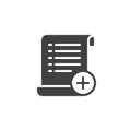 Create document icon vector