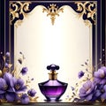 Majestic Aura: A Perfume Brand of Grace and Refinement Royalty Free Stock Photo