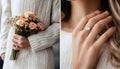 create an engagement ring that uses a frosted cheerio instead of a diamond, simple band with no accessory diamonds Royalty Free Stock Photo