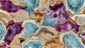 Limestone Crystal Haven: Geode Beauty. AI generate
