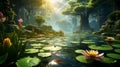 Create an image of a tranquil lotus