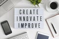 Create, innovate and improve