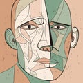 Create A Picasso-style Line Art Portrait Of Colin