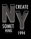 Create Something typography tdhirt design