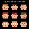 Create a square avatar emotions