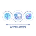 Create strategy loop concept icon