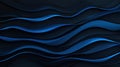 Create a stunning 3D blueblack techno background with layered effects for your modern graphics and sleek designs Royalty Free Stock Photo