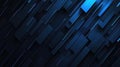 Create a stunning 3D blueblack techno background with layered effects for your modern graphics and sleek designs Royalty Free Stock Photo