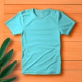 Create stunning presentations with customizable mockup of t-shirt Royalty Free Stock Photo