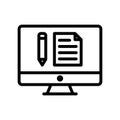 Create thin line vector icon Royalty Free Stock Photo