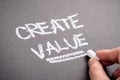 Create Value on Chalkboard