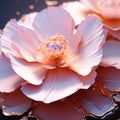 create a visual representation of a fragile flower petal with utmost precision trending on artst