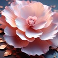 create a visual representation of a fragile flower petal with utmost precision trending on artst