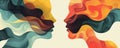 Create a visually striking graphic representation of the intangible feeling of connection and intimacy