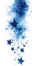 Falling Stars on White Background, Fun Isolated Overlay, Web Graphic Wallpaper, Customizable Abstract Backdrop