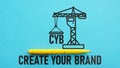 Create Your Brand CYB is shown using the text Royalty Free Stock Photo