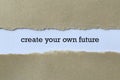 Create your own future on paper Royalty Free Stock Photo