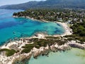 Karidi beach, Vourvourou, Greece, Khalkidiki Royalty Free Stock Photo