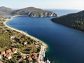 Bay in aegean sea, Porto Koufo, Greece, Khalkidiki Royalty Free Stock Photo