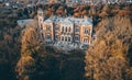 Bykovo castle in Moscow Russia view from the height