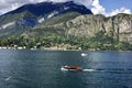 Lake Como aerial view magnificent landscape