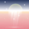 Created dream moon light abstract background Royalty Free Stock Photo