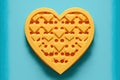 Created with Generative AI technology. cheese heart