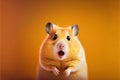 Created with Generative AI technology. Hamster being shocked