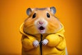 Created with Generative AI technology. Hamster being shocked
