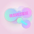 Created gradient freeform subscribe banner