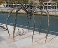 Under the big spider in Bilbao