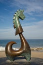 Mythologic bronze sculpture at Puerto Vallarta