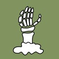 RIP Grave Hand Zombie Halloween Party Digital Stamp