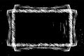 Set of grunge overlay texture frame, dirty paint brush stroke background.