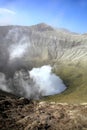 Creater of Bromo vocalno, East Java, Indonesia Royalty Free Stock Photo